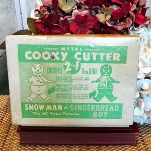 Vintage Snowman “Cooky” Cutter, 8”